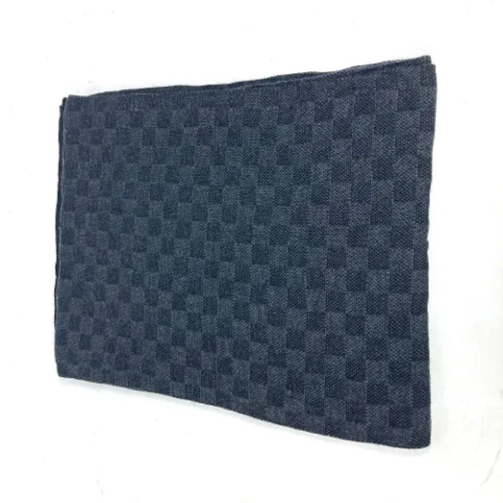 Louis Vuitton Vintage Pre-owned Wool scarves Black Dames