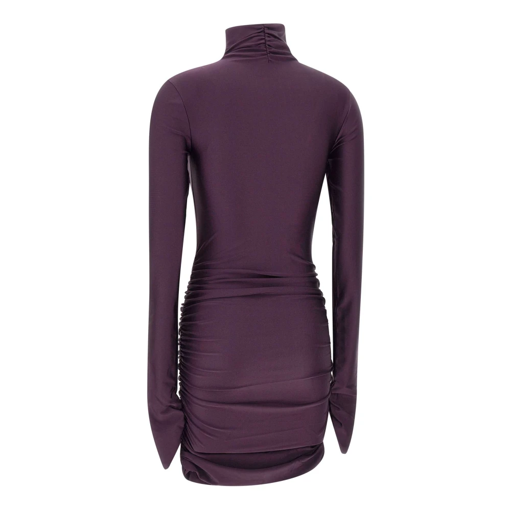 Andamane Paarse Oleandra Mini Jurk Purple Dames