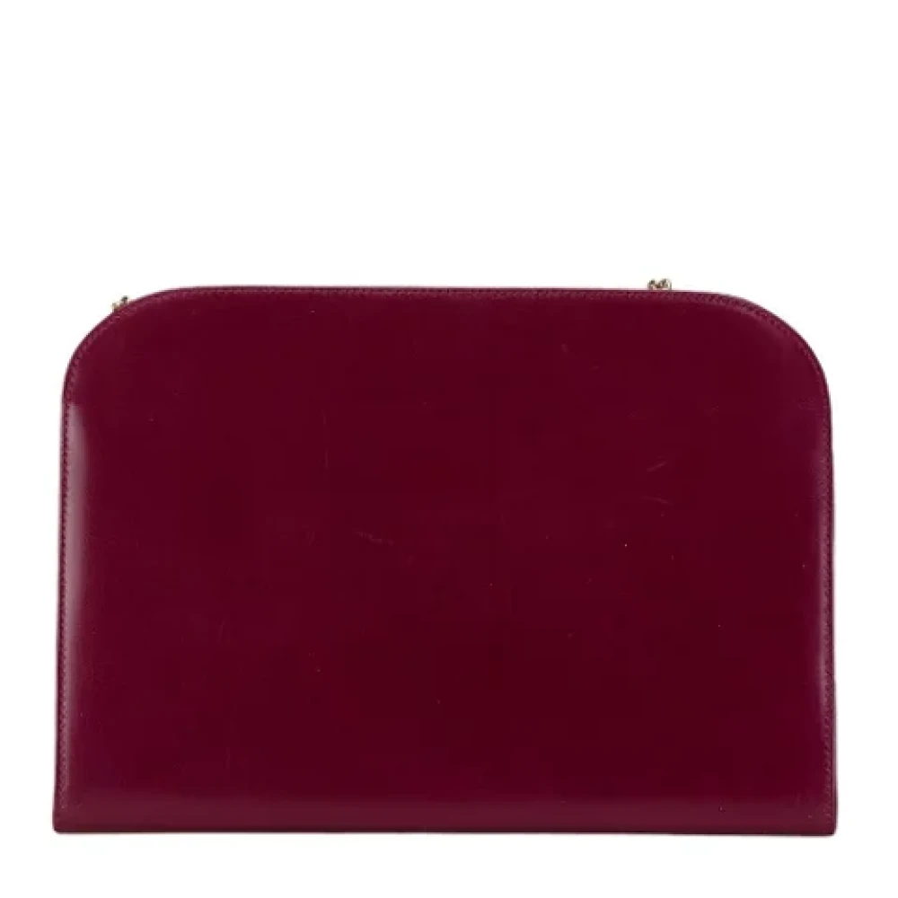 Salvatore Ferragamo Pre-owned Leather shoulder-bags Purple Dames