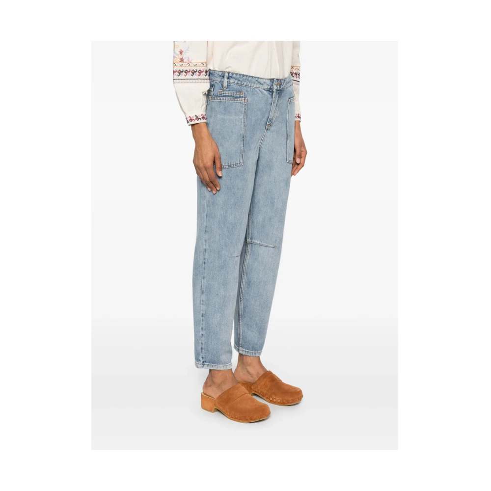 BA&SH Lichtblauwe Klassieke Vijf Zakken Jeans Blue Dames