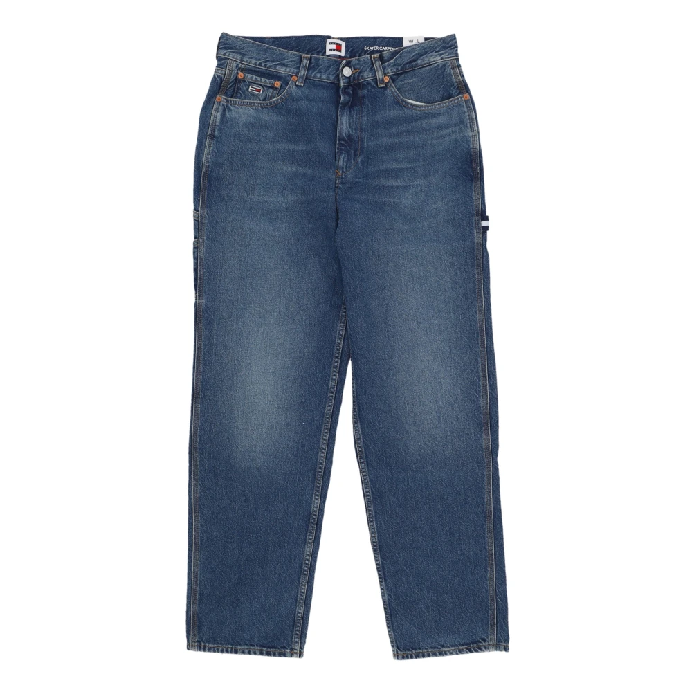 Tommy Hilfiger Blue Dark Denim Skater Carpenter Jeans - Male - Straight Fit Jeans - W34 - Jeans