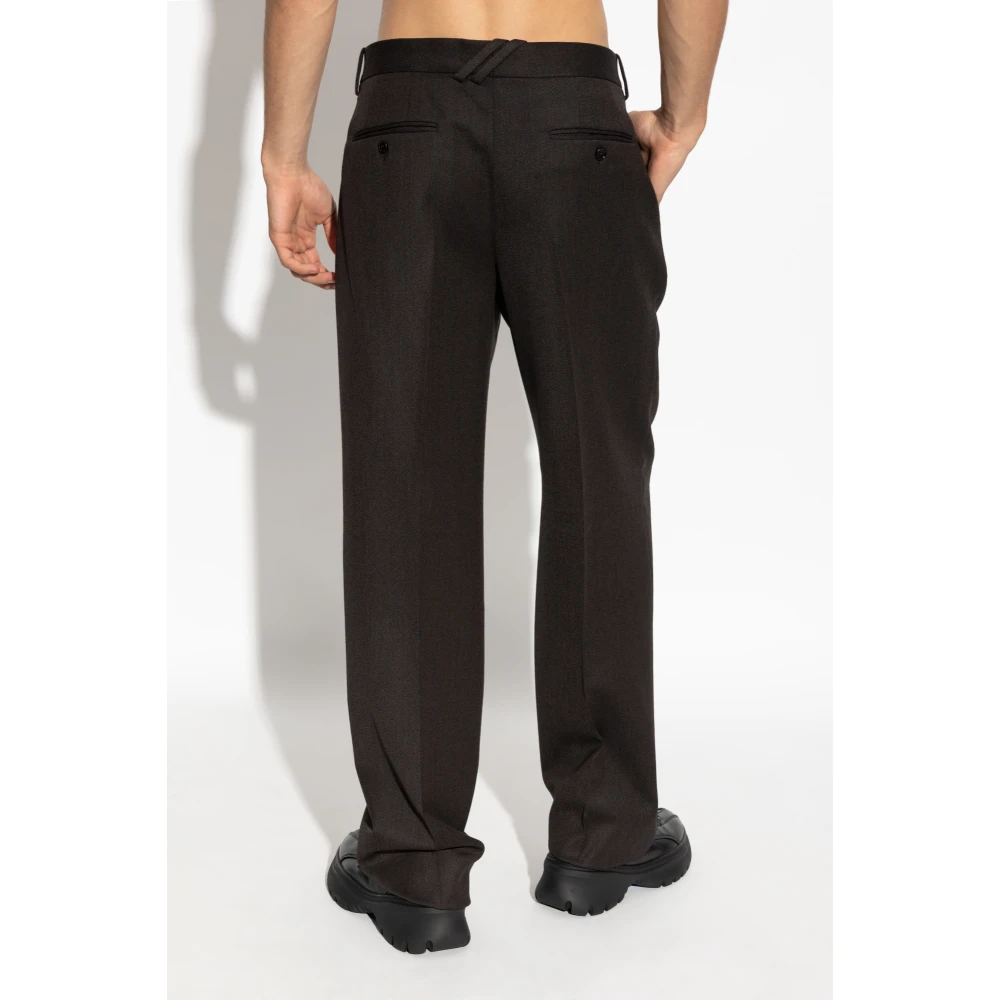 Burberry Geplooide broek Brown Heren