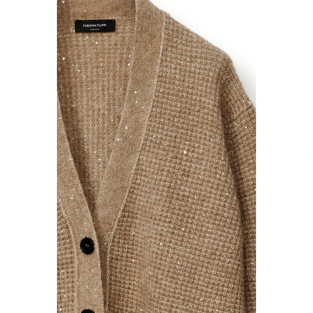 Fabiana Filippi Kameel Sweater Collectie Brown Dames