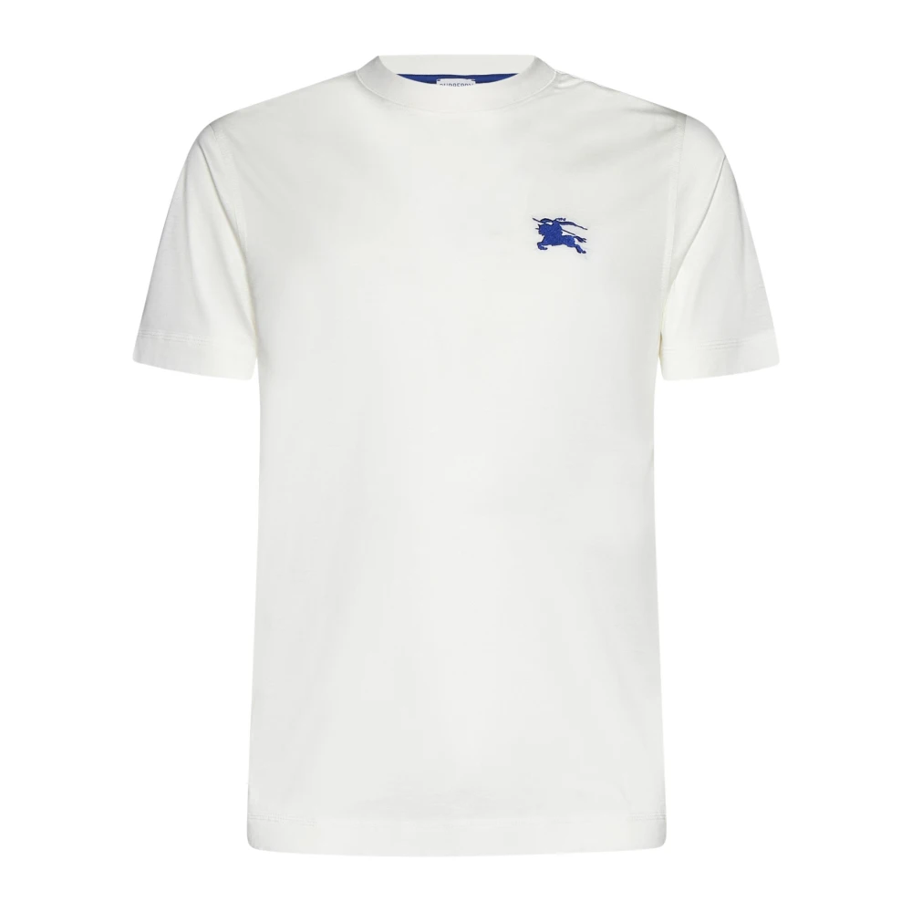 Burberry Katoenen Jersey Logo Crew Neck T-shirts White Heren