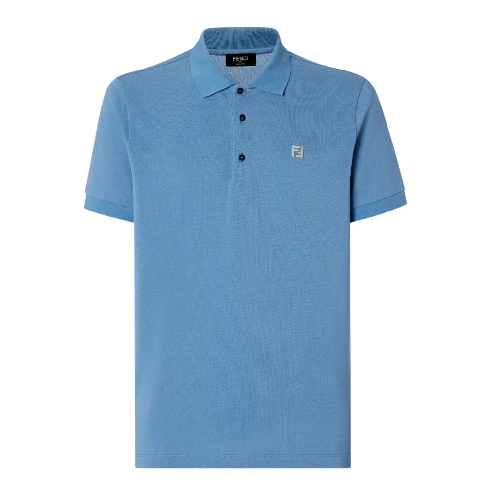 Fendi Men's Blue Polo Shirt