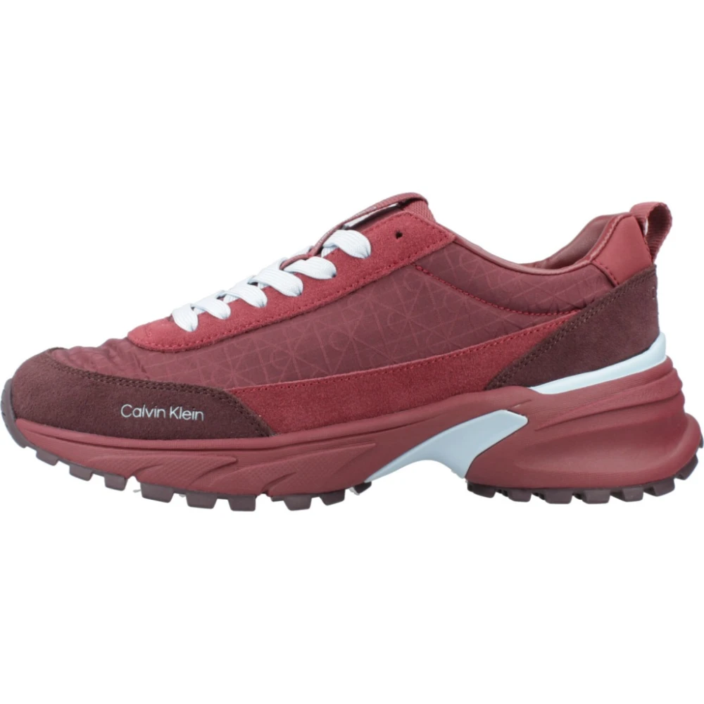 Calvin Klein Hike Runner Casual Sneakers Dames Schoenen Rood