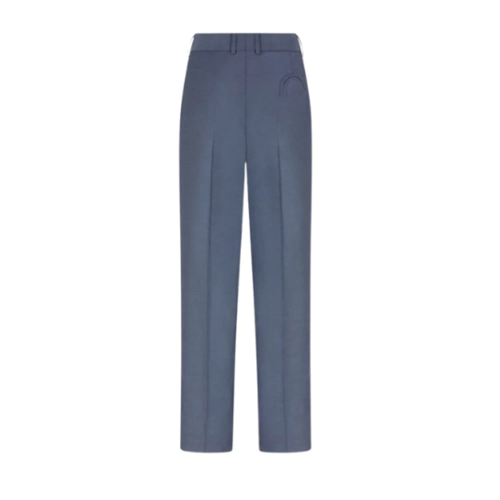 Blazé Milano Hoge taille Navy Fox Broek Blue Dames