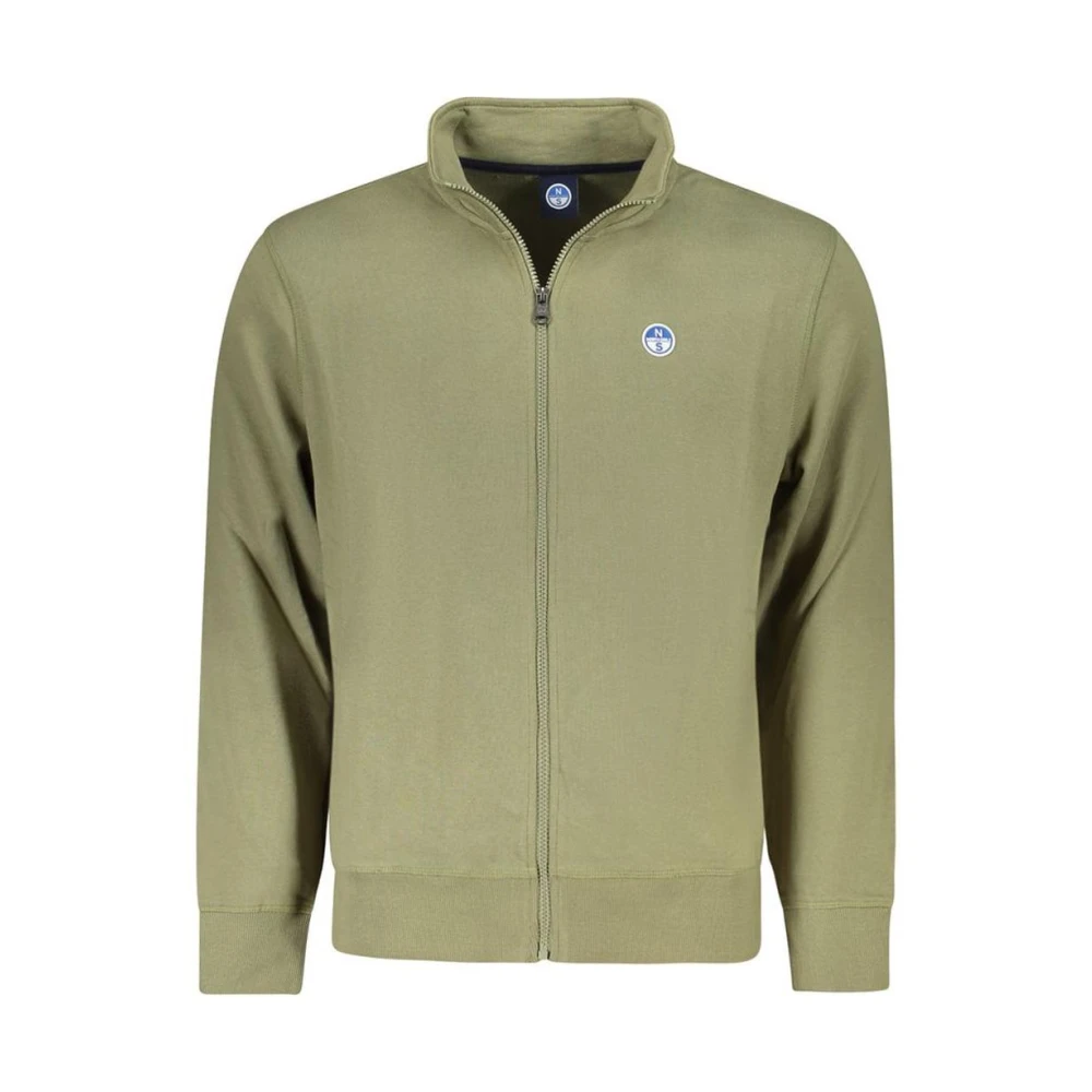 North Sails Uomo Verde Uomini, Felpa + Maglione, Felpa Con Zip Da (S) - Immagine 3
