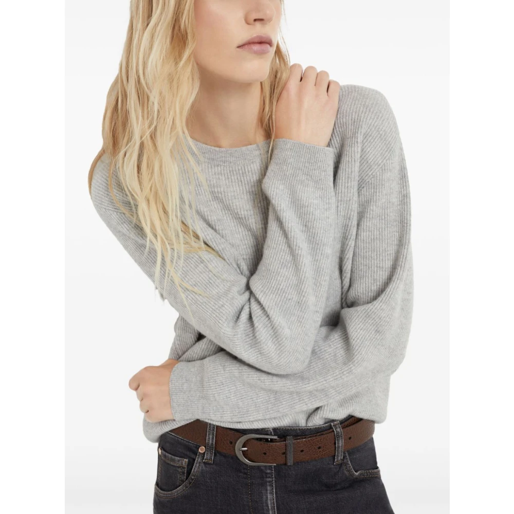 BRUNELLO CUCINELLI Grijze Sweatshirt Aw24 Dameskleding Gray Dames
