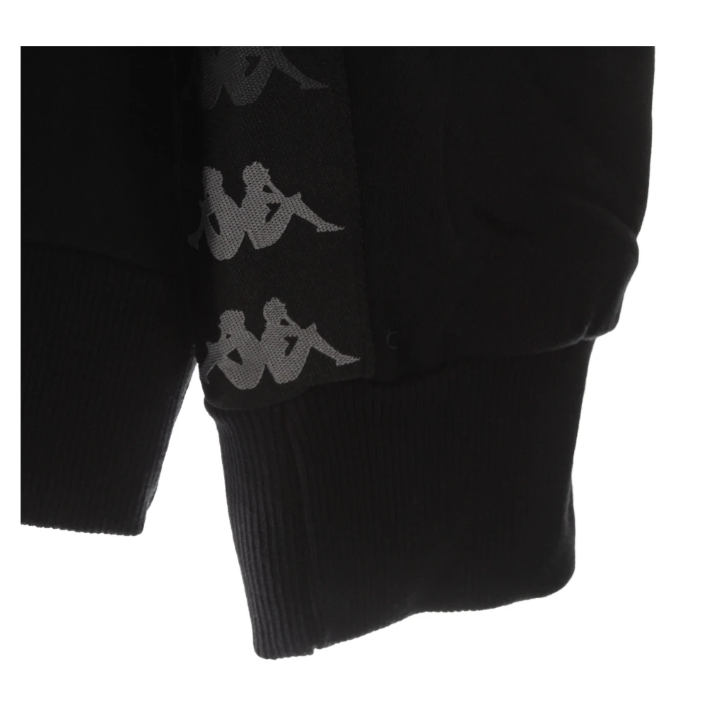 Kappa Zwarte Hoodie met Crest Black Heren