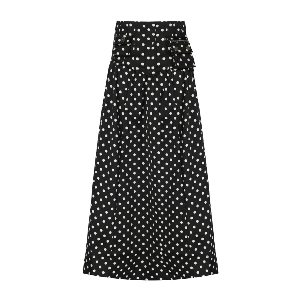 Ganni Donna Nero Gonne, M, New,