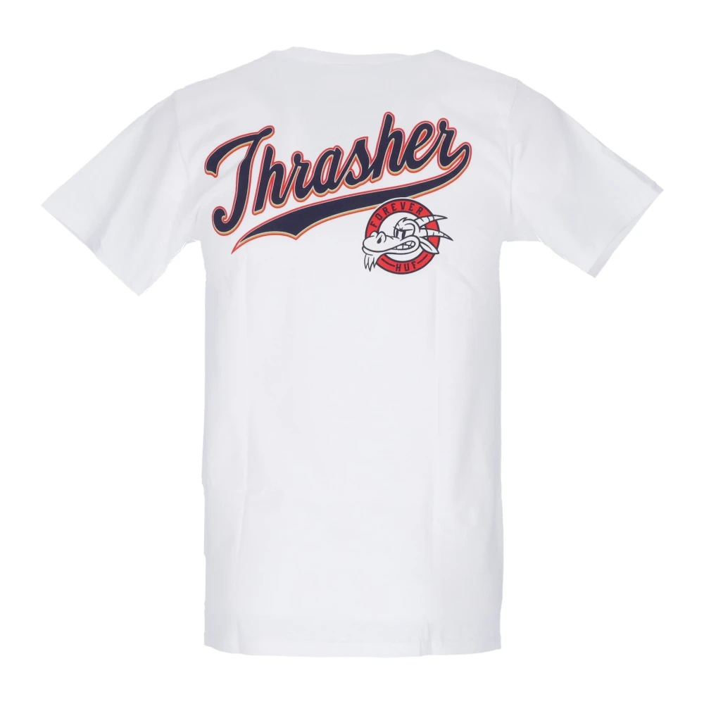 HUF Thrasher Witte Heren T-shirt White Heren