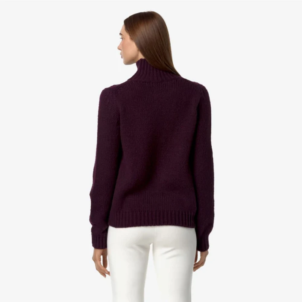 K-way Stijlvolle Gebreide Collectie Purple Dames