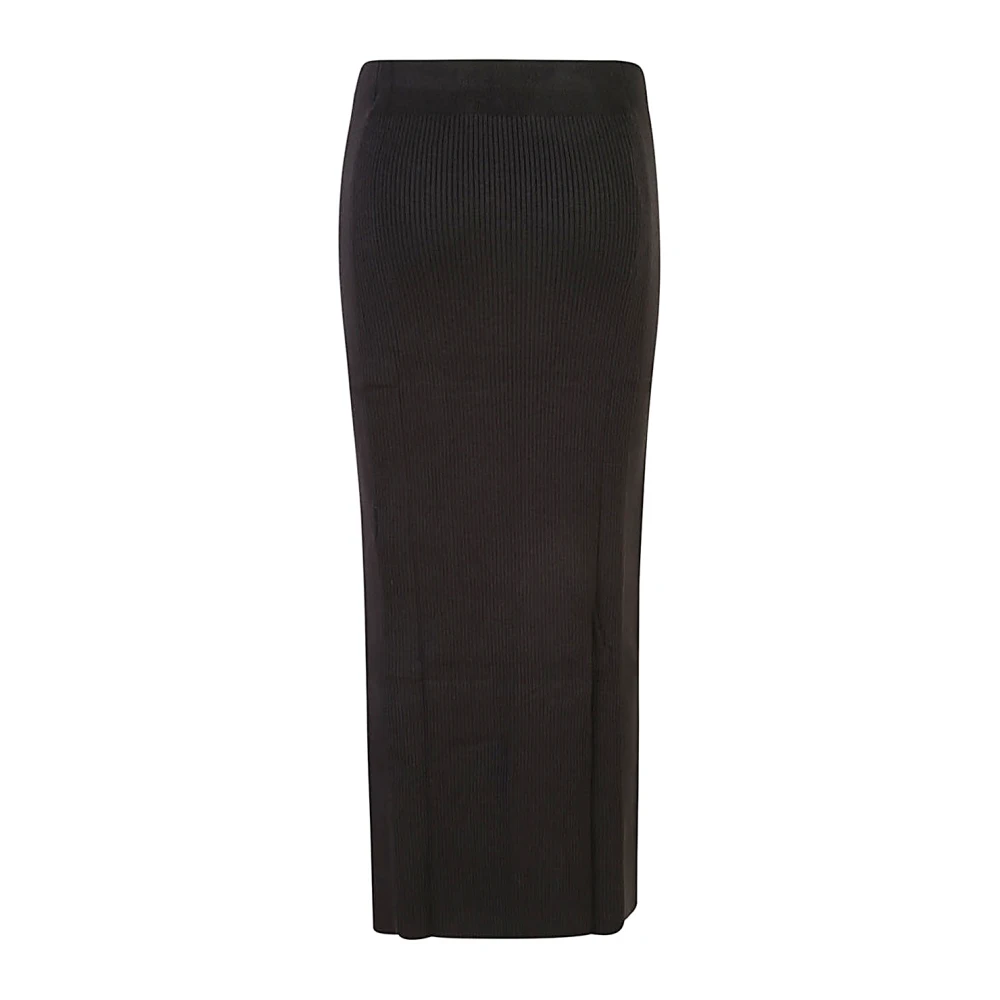 Calvin Klein Jeans Zwarte Denim Rok Black Dames