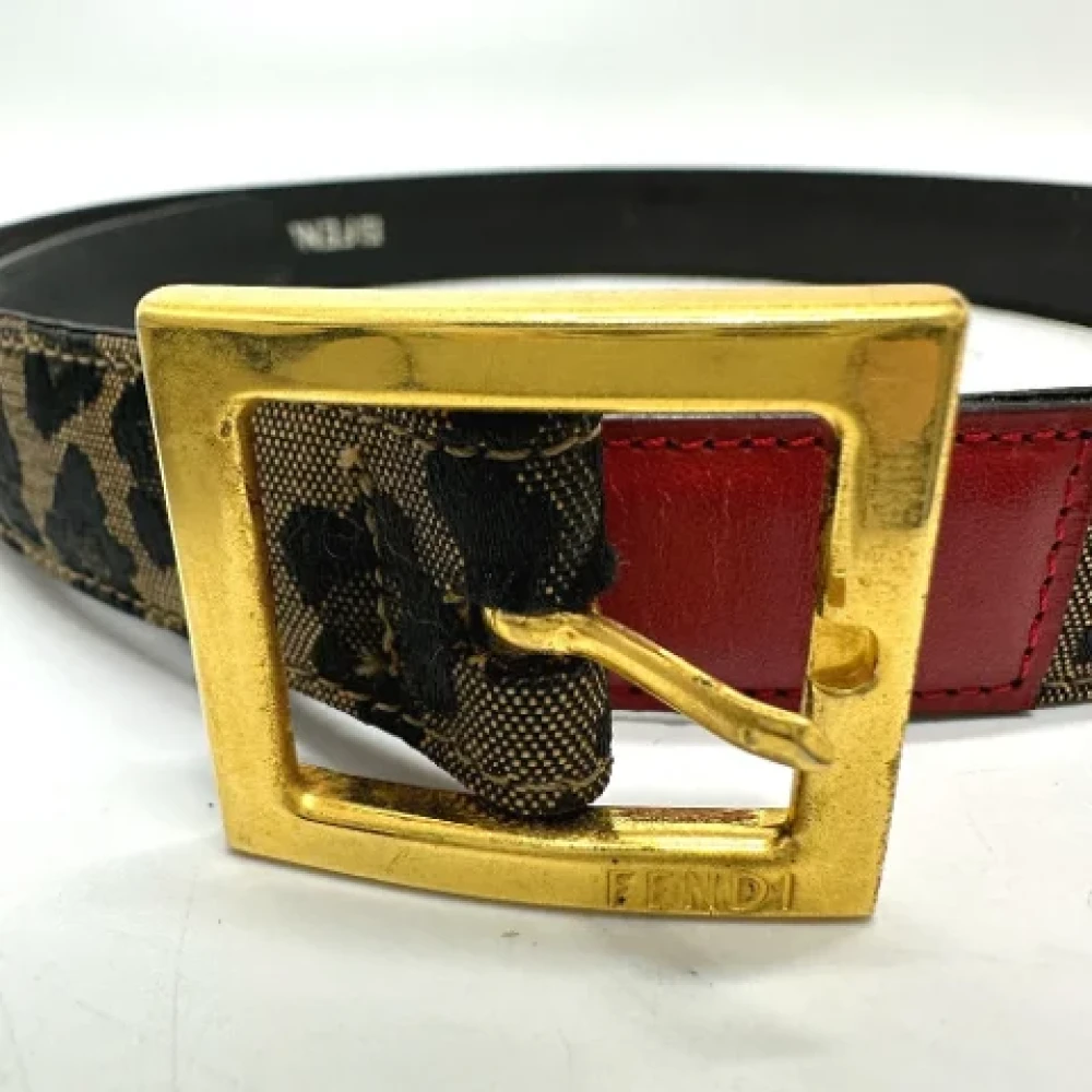 Fendi Vintage Pre-owned Fabric belts Brown Dames