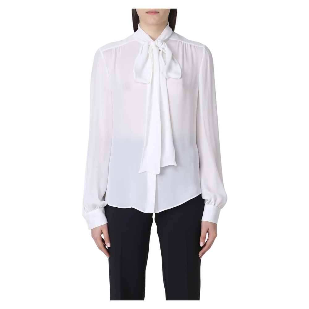 Moschino Women's White Stylish Long Sleeve Top