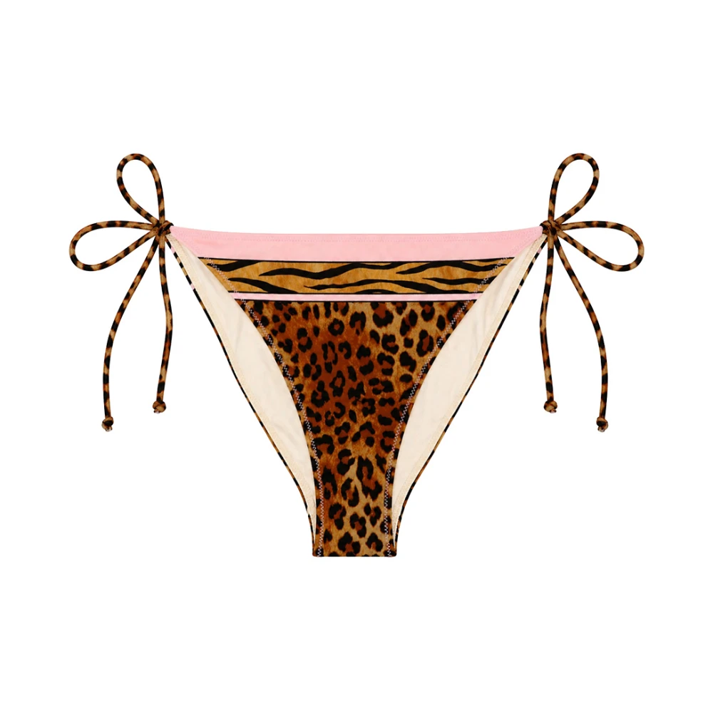 Mc2 Saint Barth Women's Brown Bikinis, S, Virgo Classic Bikini Bottoms