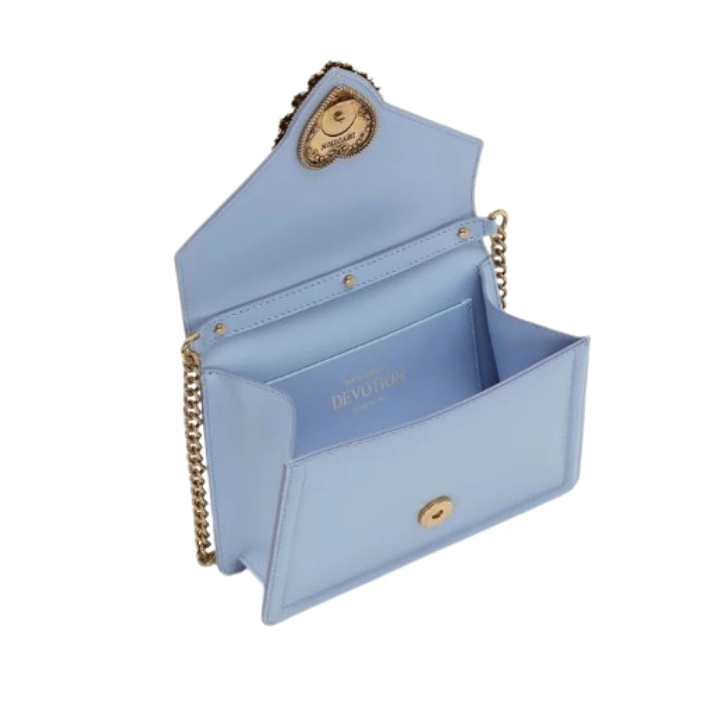 Dolce & Gabbana Hart Juweel Klep Tas Blue Dames