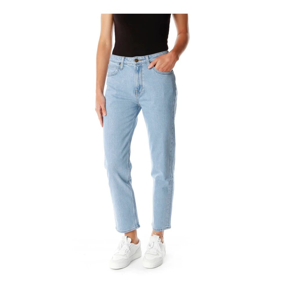 Lee Straight Jeans Blue, Dam