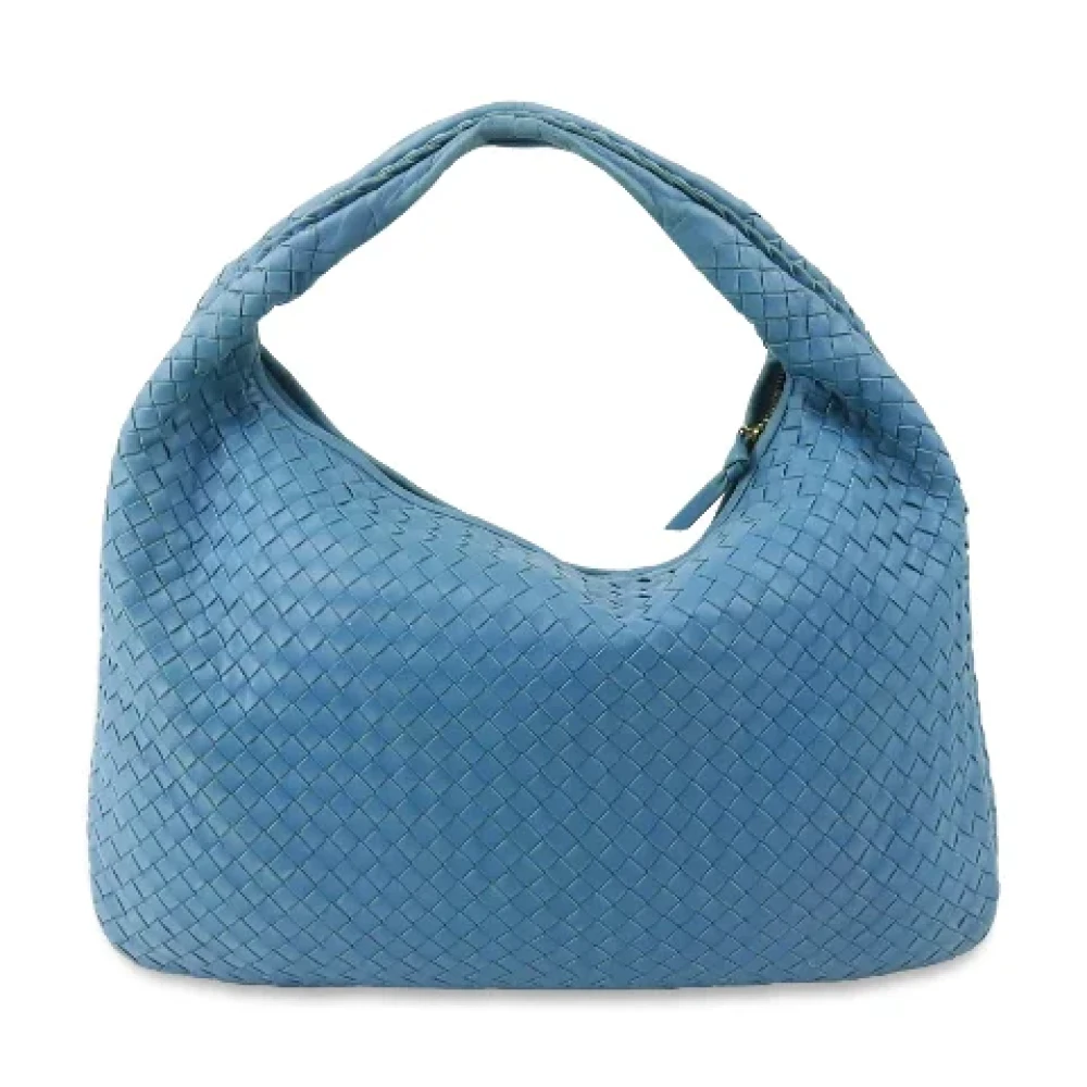 Bottega Veneta Vintage Pre-owned Leather shoulder-bags Blue Dames