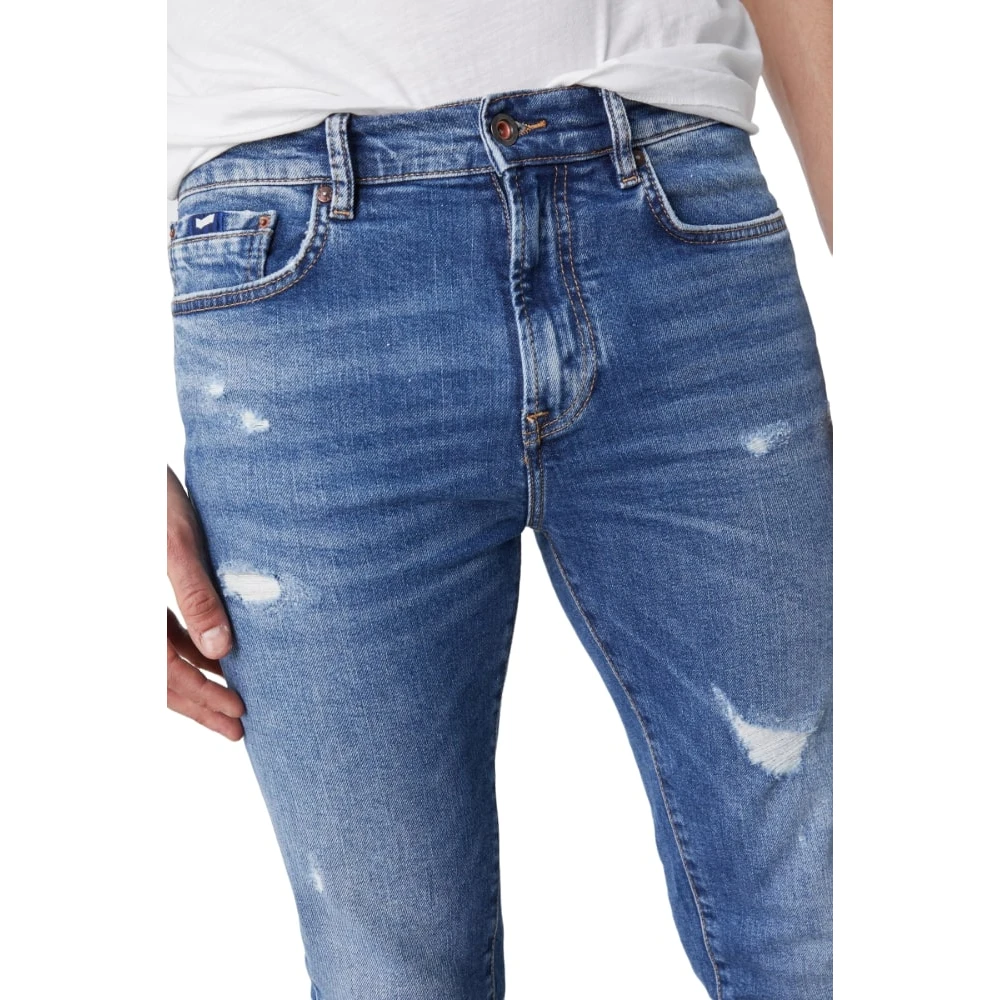GAS Klassieke Denim Jeans met 5 Zakken Blue Heren
