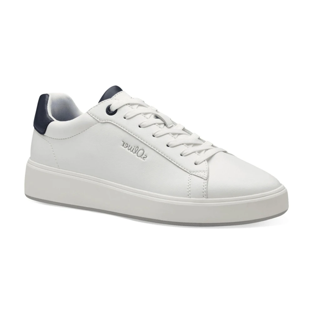 S.oliver Men's White Sneakers, 7 Uk, Trainers For