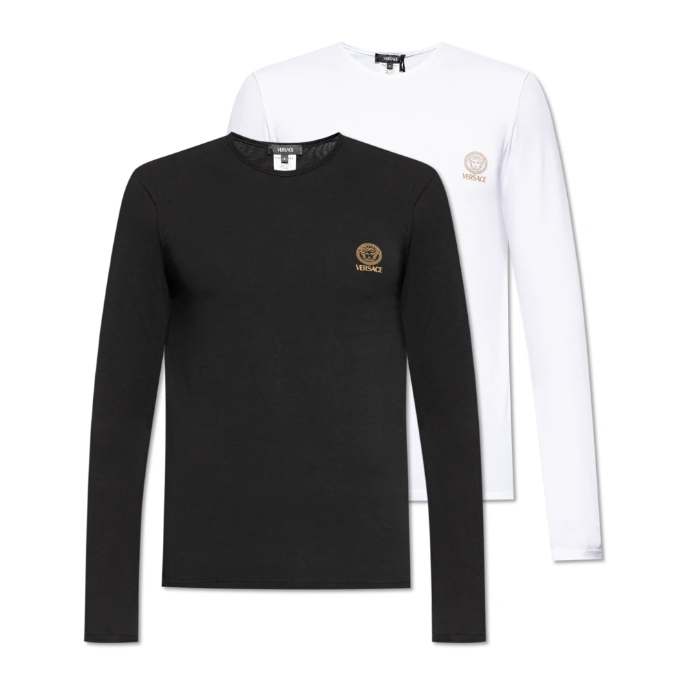 Versace Twee-pack T-shirts Black Heren