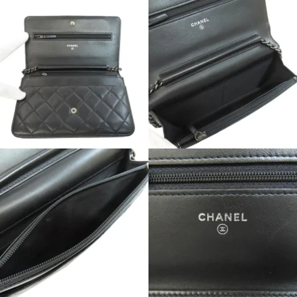 Chanel Vintage Pre-owned Leather chanel-bags Black Dames