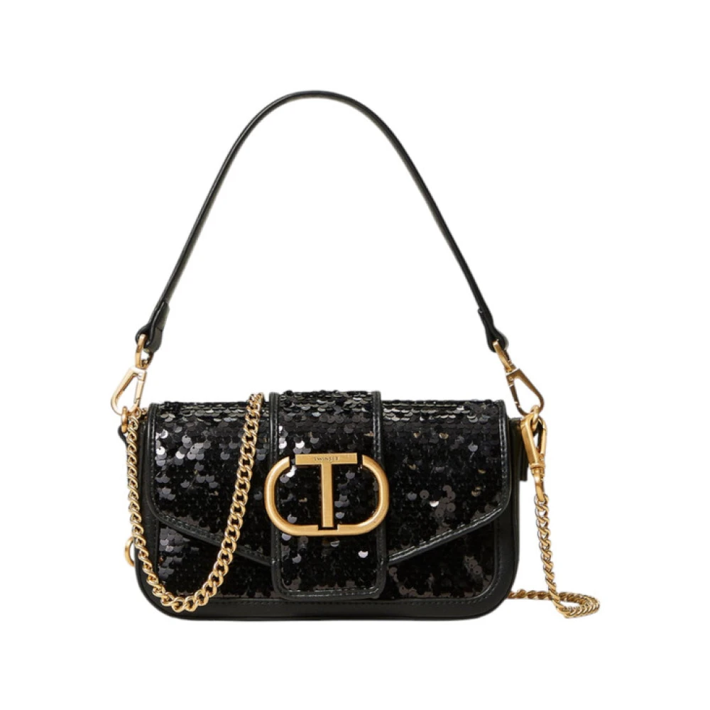 Twinset Zwarte Schoudertas Black Dames