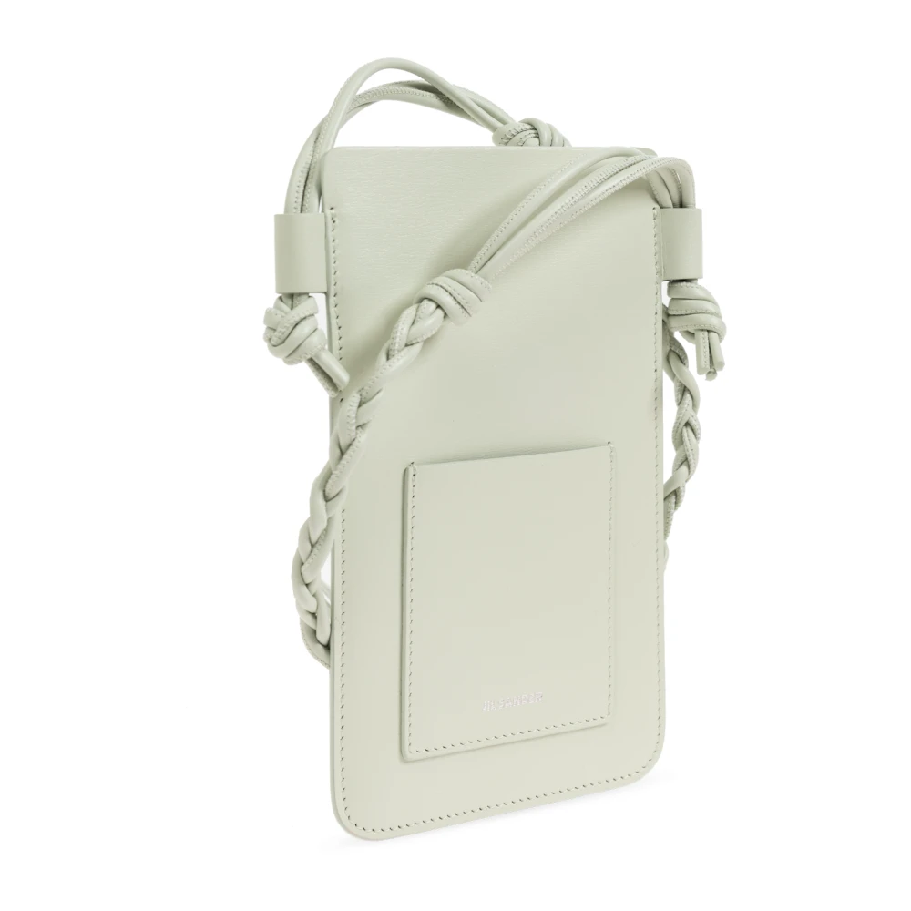 Jil Sander Leren telefoonhoes Green Dames