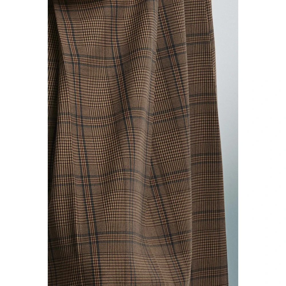 Kocca Tijdloze Tartan Geplooide Rok Brown Dames