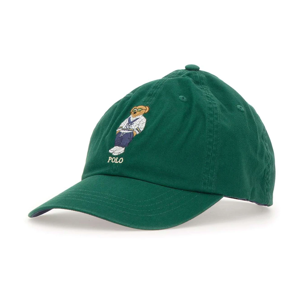 Polo Ralph Lauren Groene Beer Logo Baseballpet Green Heren
