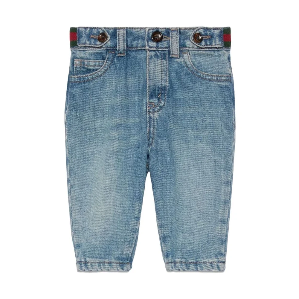 Gucci Blå Mix Ekologisk Denim Blue, Pojke