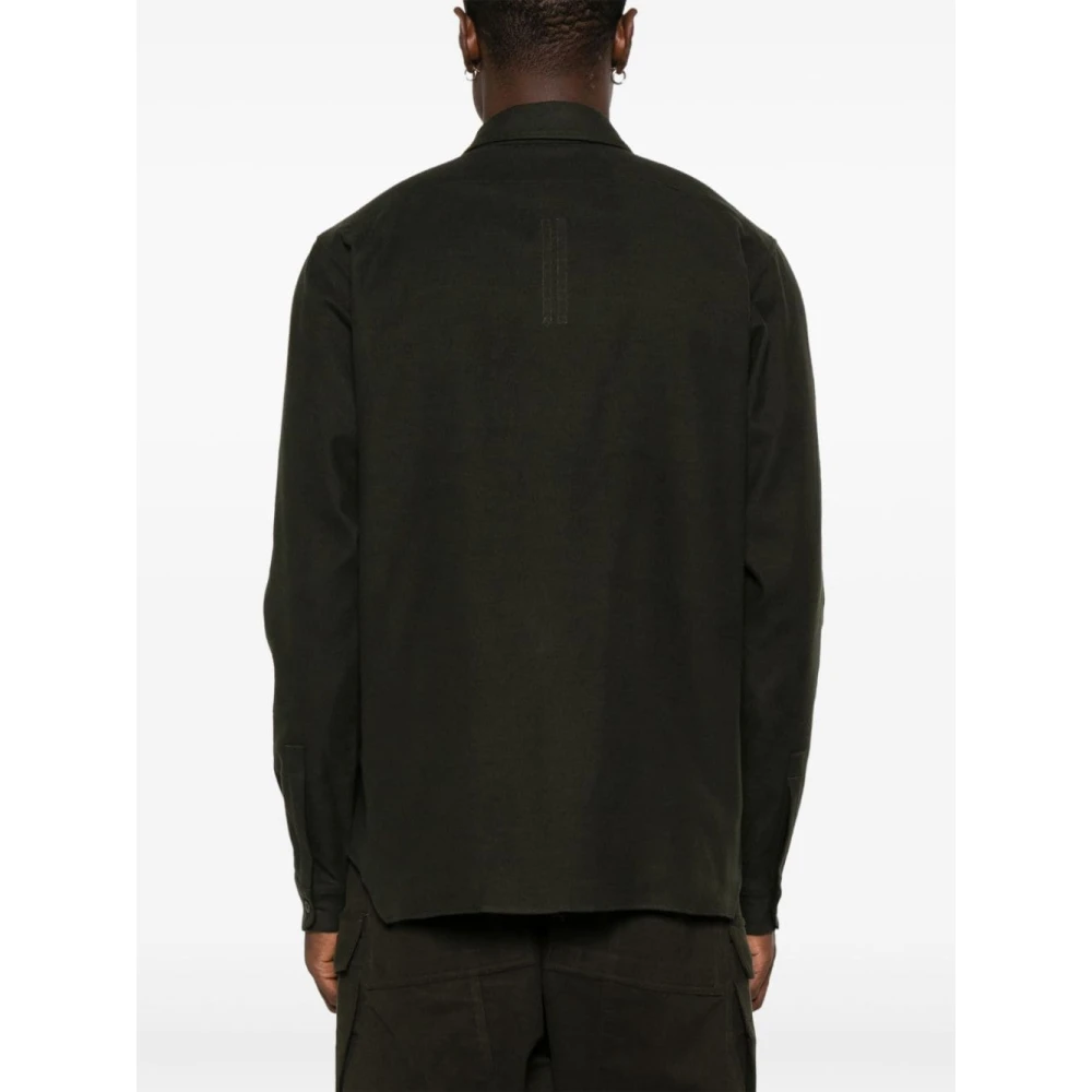 Rick Owens Forest Work Shirt Green Heren