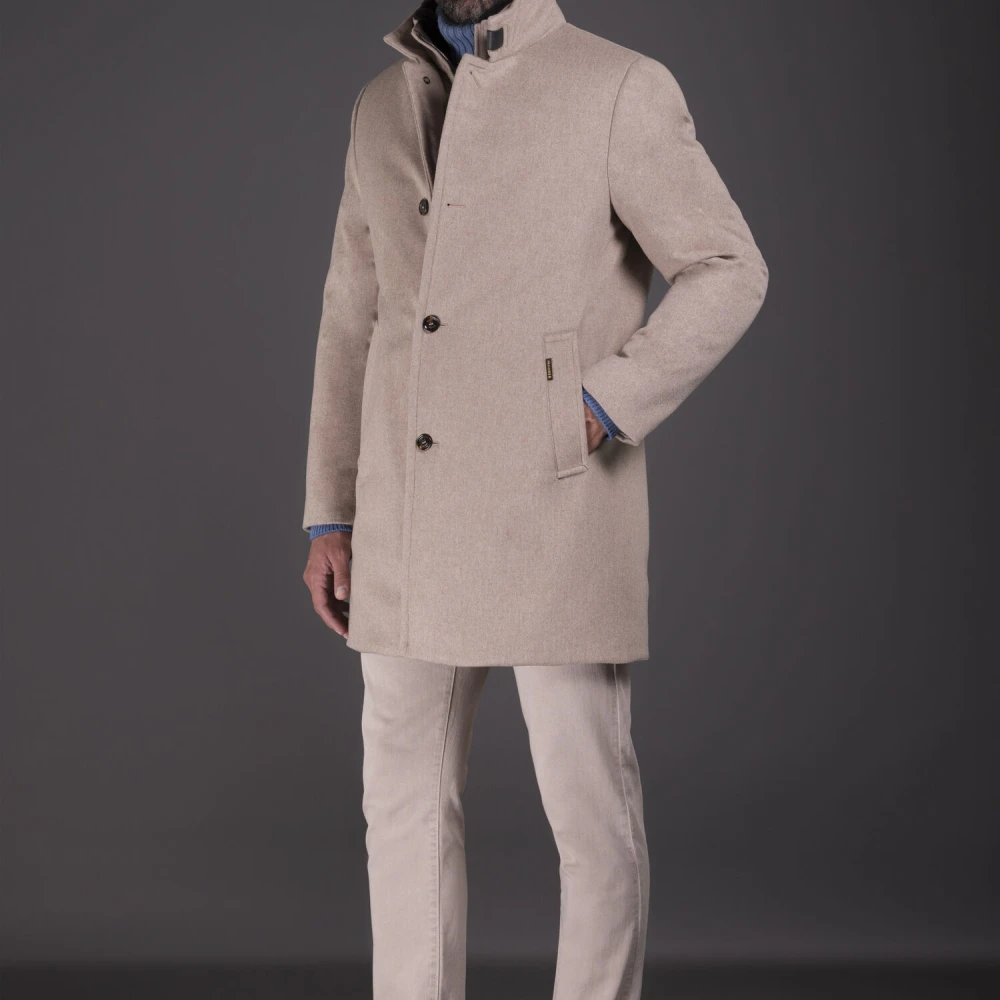 Moorer Acqua Ganzendons Jas Beige Heren