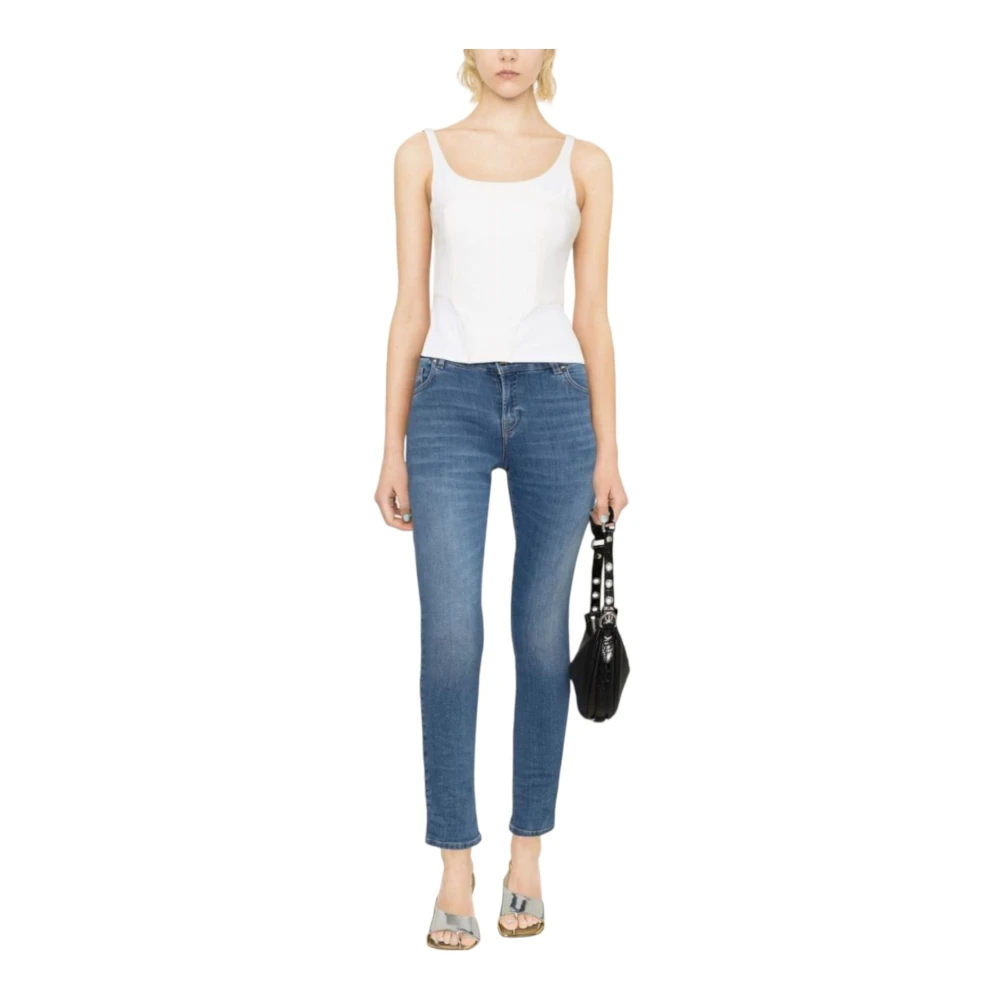Blugirl Slim Fit Denim Broek Blue Dames