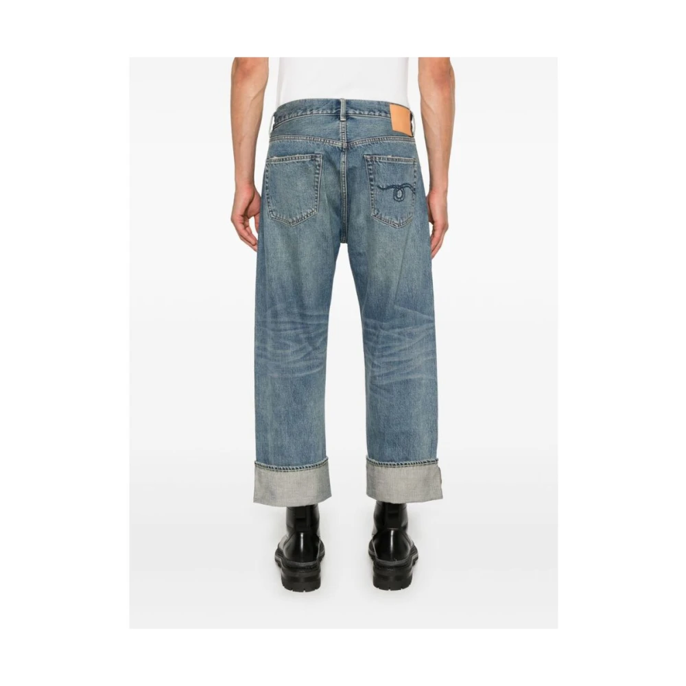 R13 Blauwe stonewashed denim jeans Blue Heren
