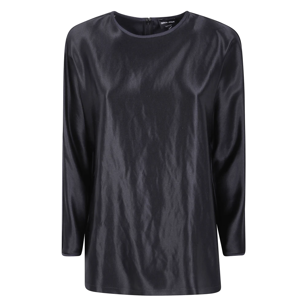 Giorgio Armani Mujer Negro Camisetas, Talla: L
