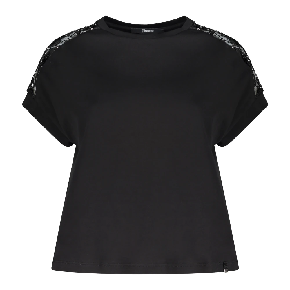 Herno - Tops > T-Shirts - Black - Herno - Modalova