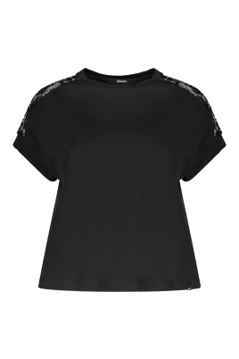 Bomull T-shirt med Spetsdetaljer