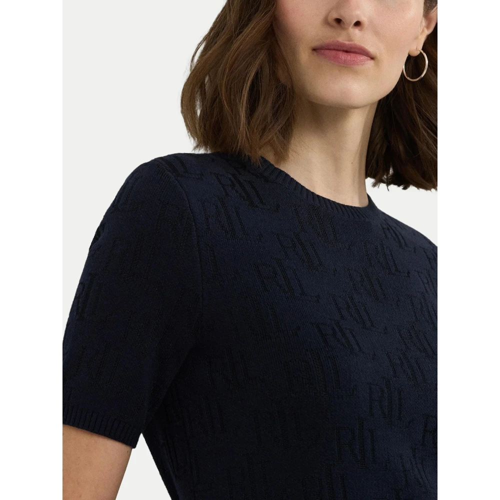 Ralph Lauren Jamyzah Korte Mouw Pullover Blue Dames