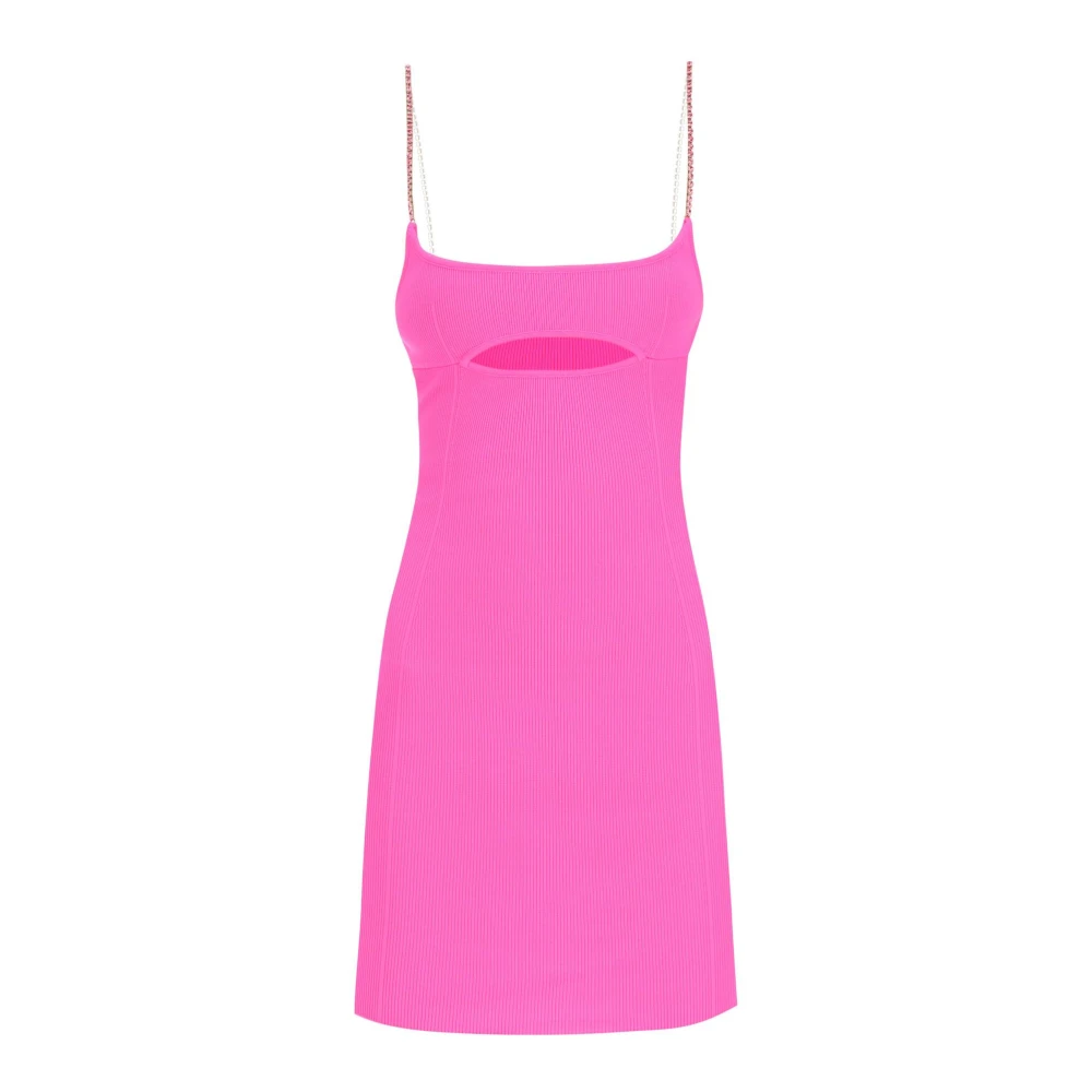 Gcds Mini-jurk met strassbandjes Pink Dames
