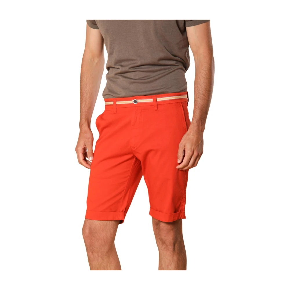 Mason's, Shorts, Herr, XS, Bomull, Röda Chino Bermuda Shorts London Summer
