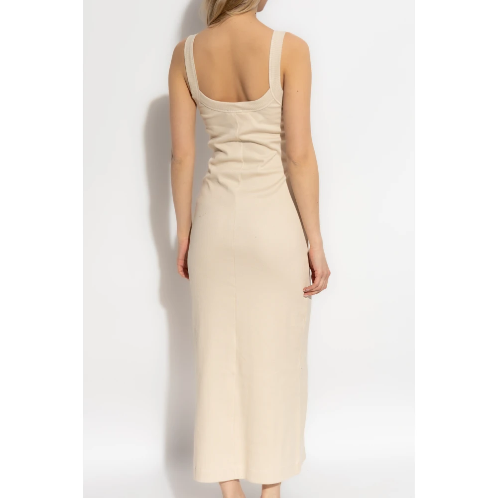 By Malene Birger Geribbelde jurk Lio By Herenne Birger Beige Dames