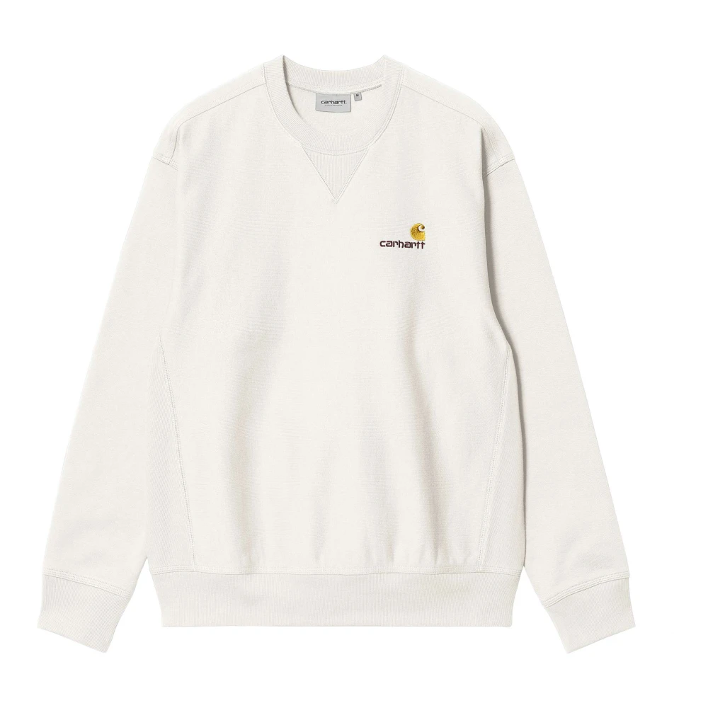Carhartt WIP Witte Script Sweatshirt White Heren