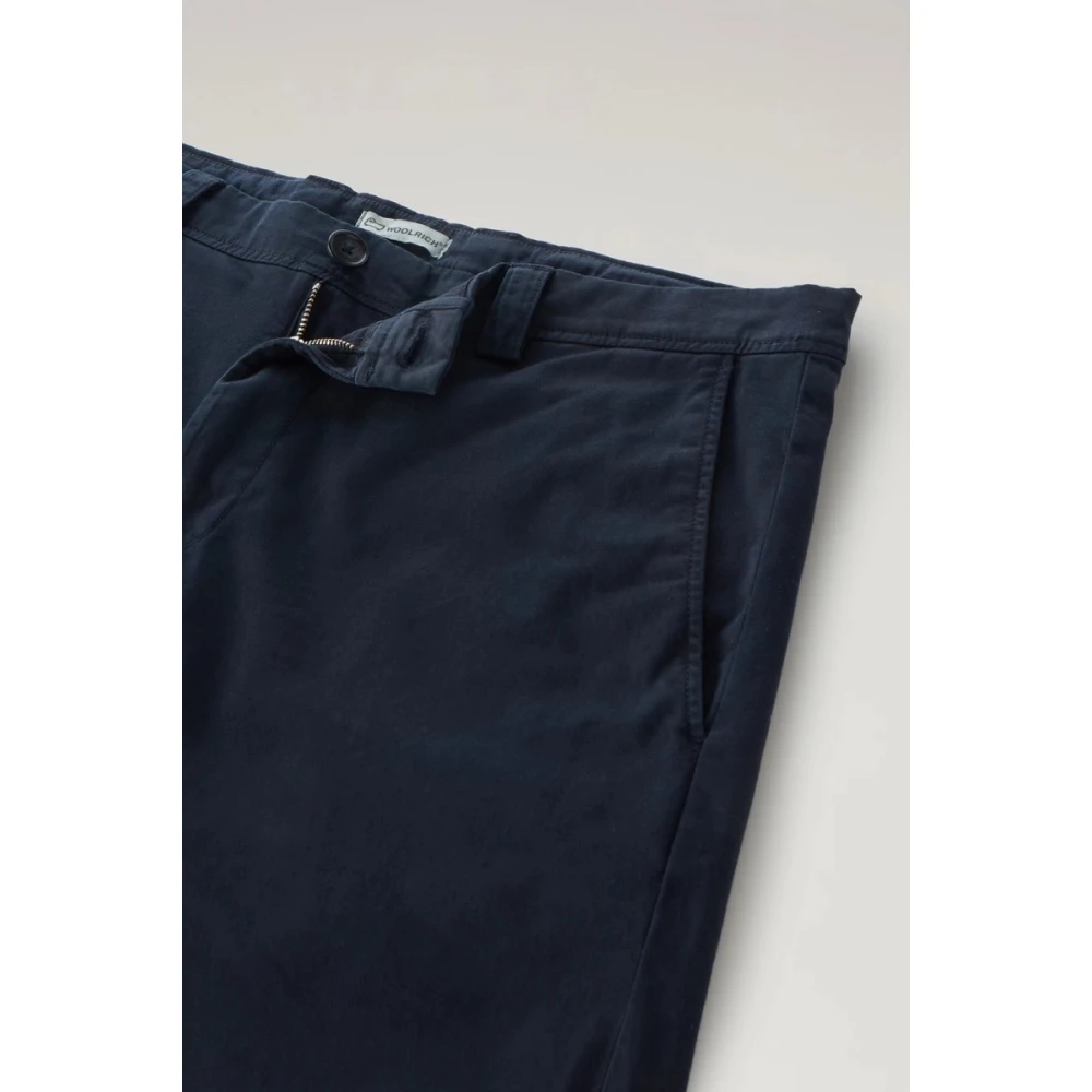 Woolrich Klassieke Chino Shorts Blue Heren