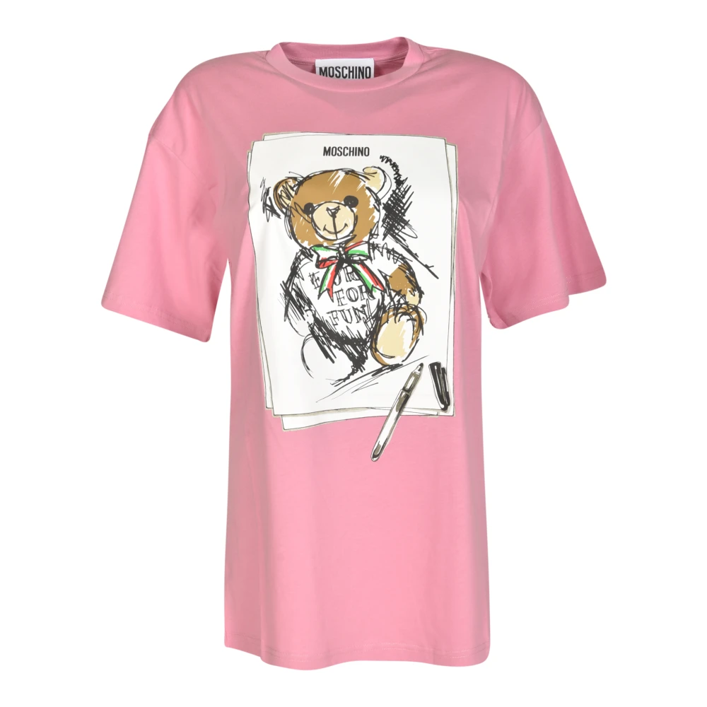 Moschino Stijlvolle T-shirts en Polos Pink Dames