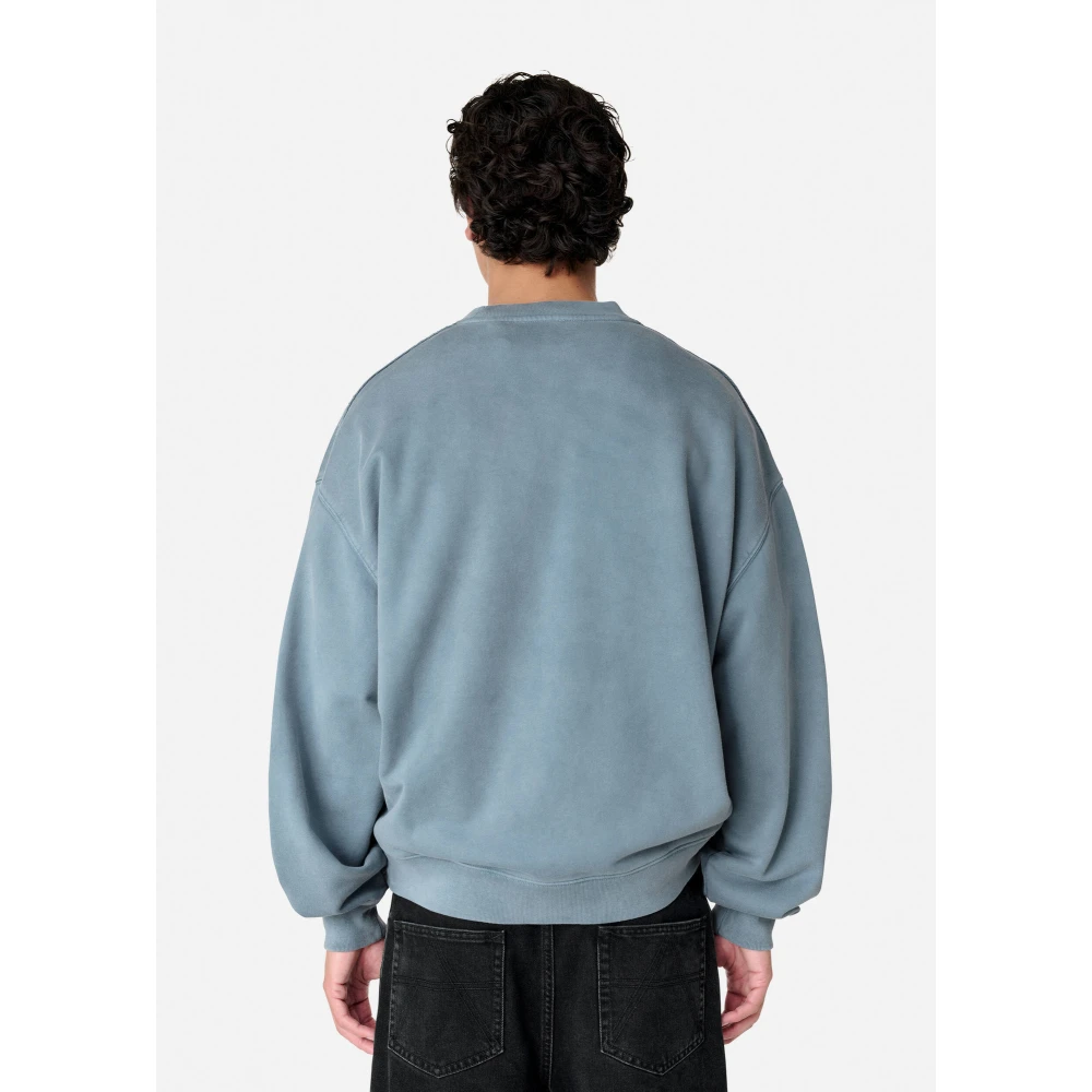 Axel Arigato Honor Washed Sweatshirt Blue Heren