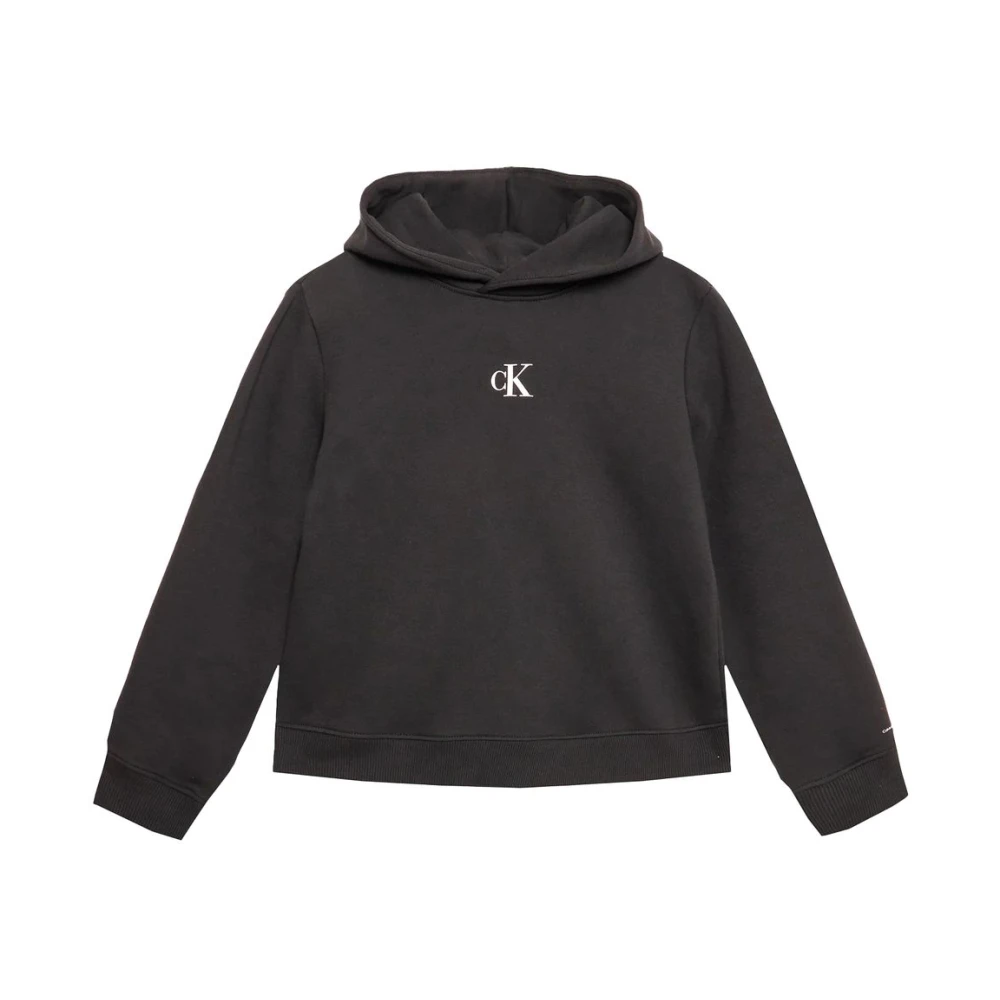 Calvin Klein Jeans Casual Hoodie Sweatshirt Black, Flicka