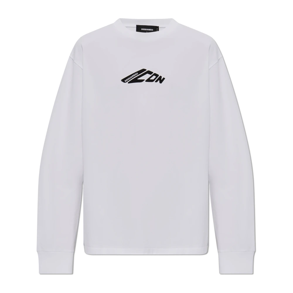 Dsquared2 Women's White Long Sleeve Tops,, Long Sleeve T-Shirt 2XL